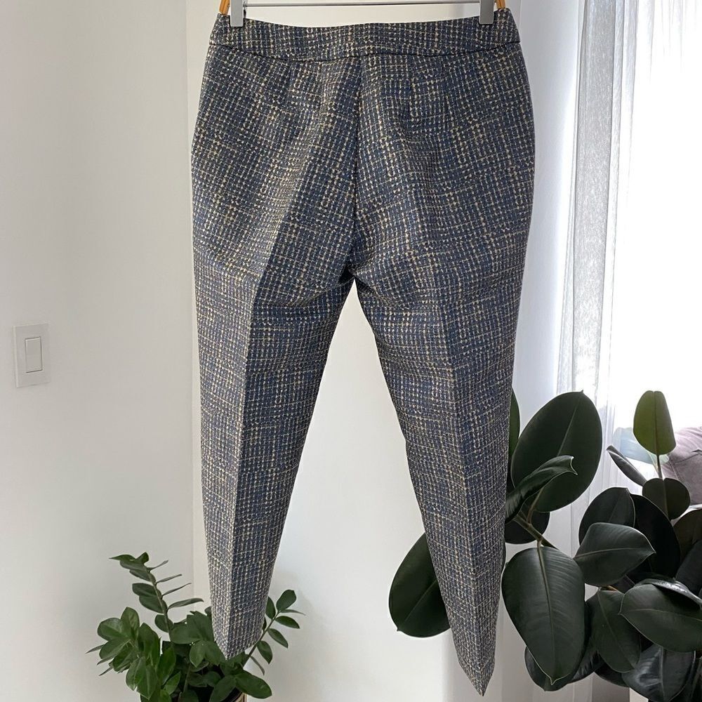 NWT BODEN WOMEN'S METALLIC TWEED BISTRO CROP TROUSERS PANTS, Size US 6R - Picture 9 of 9